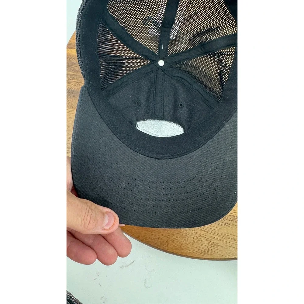 Harley-Davidson L Mens Willie G Skull Logo Curved Brim Mesh Trucker Cap Black
